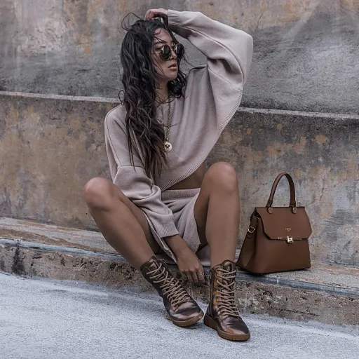 How to style an orange cashmere sweater for a standout look