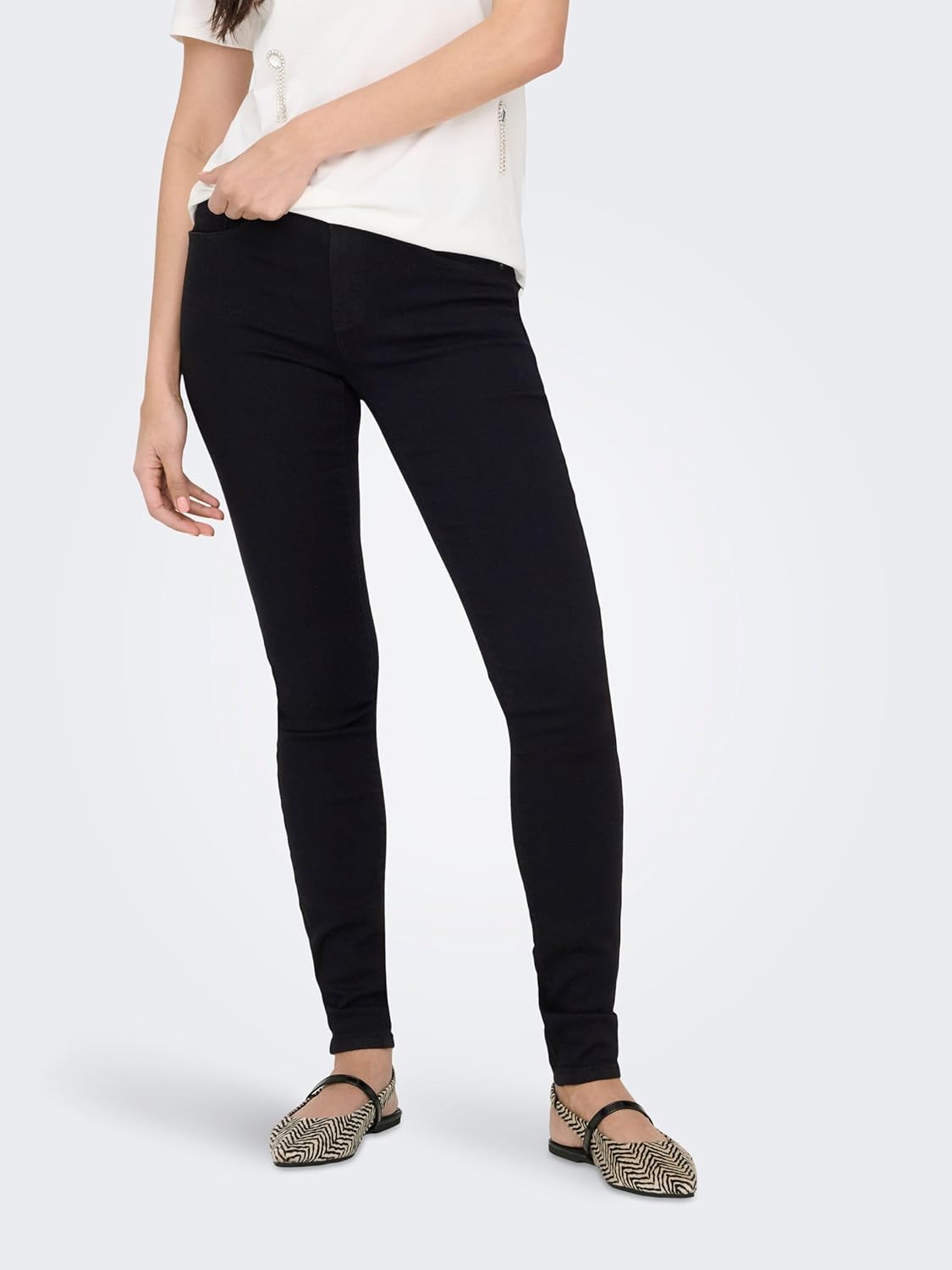 Women's Onlrain Reg Skinny DNM Noos Onlrain Reg Skinny DNM Noos XL / 34L Black