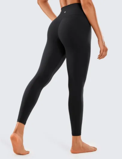 Women's Naked Feeling I High Waist Tight Yoga Pants Workout Leggings - 25 Inches 10 Black-r009